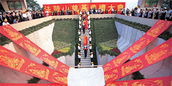 法鼓山於10月6日舉行奠基大典及地宮安寶儀式。